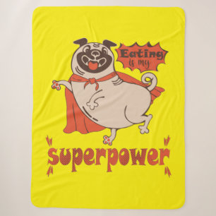Essen ist mein überragender Rotkleid Mops Comic St Sherpadecke