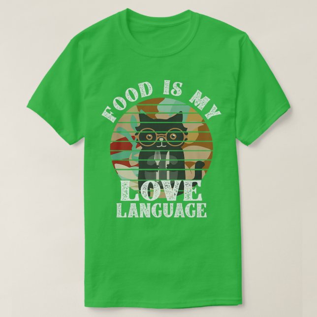 Essen ist meine Liebe - Koch Backen Liebe Feinschm T-Shirt (Design vorne)