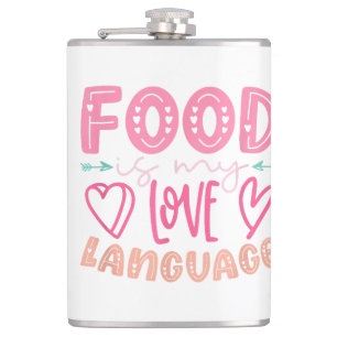 Essen ist meine Liebe - Retro-Food-Lover-Koch C Flachmann