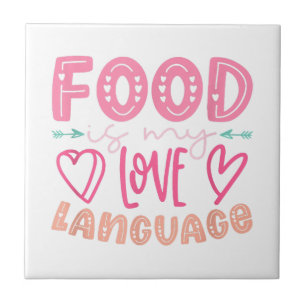 Essen ist meine Liebe - Retro-Food-Lover-Koch C Fliese