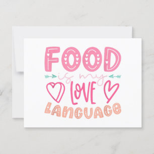 Essen ist meine Liebe - Retro-Food-Lover-Koch C Postkarte