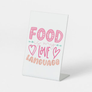Essen ist meine Liebe - Retro-Food-Lover-Koch C Sockelschild
