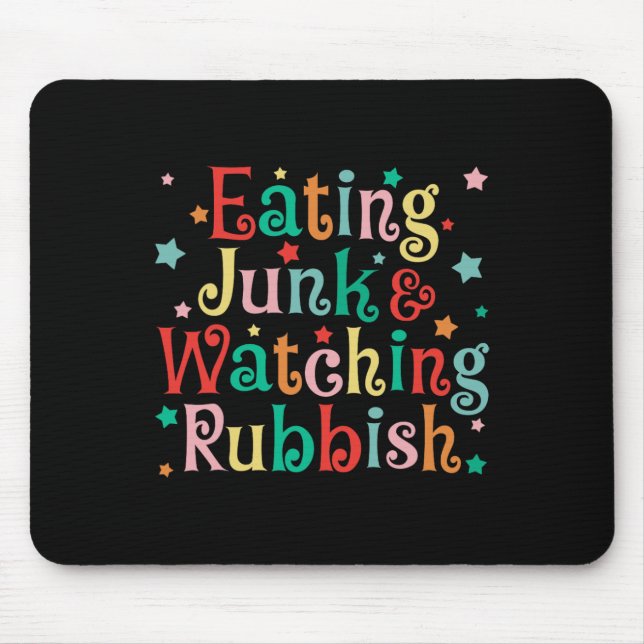 Essen Junk Weihnachtsessen und Schmutz-Weihnachten Mousepad (Vorne)
