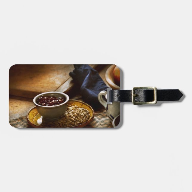 Essen - Kaffee - frisch geröstet Gepäckanhänger (Vorderseite horizontal)
