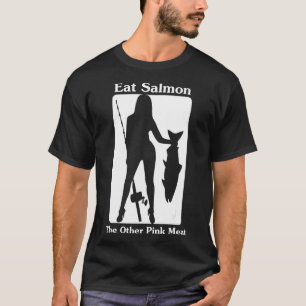 Essen Lachs Das andere rosafarbene Fleisch ist ein T-Shirt