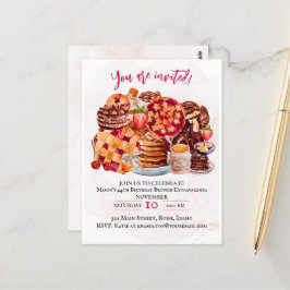 Essen Lover, Dessert Lover Party Einladung Postkarte