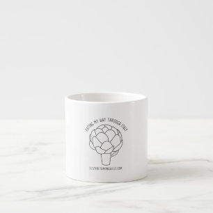 Essen meiner Weise durch Italienespresso-Tasse Espressotasse