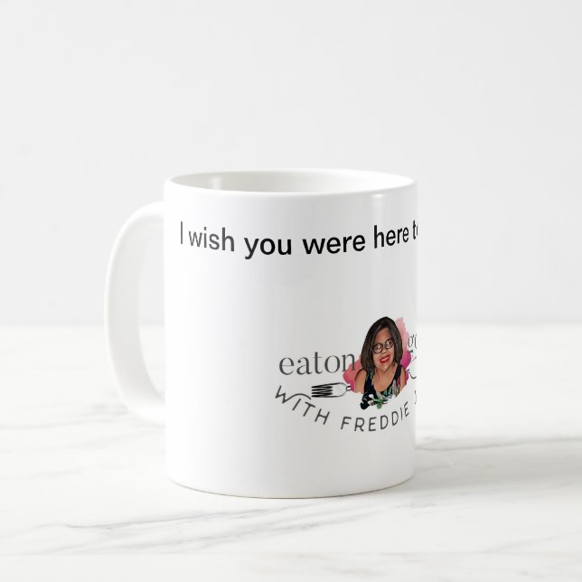 Essen mit Freddie Jean - White Coffee Tasse (Vorderseite Links)