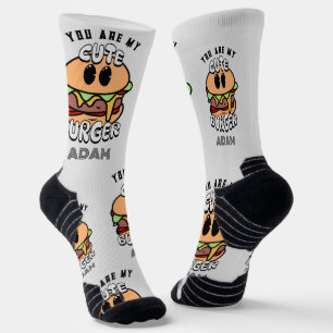 Essen, Niedlich Burger, süße Romantische Geschenke Socken