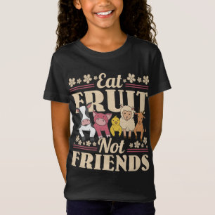 Essen Obst nicht Freunde, Vegan T-Shirt