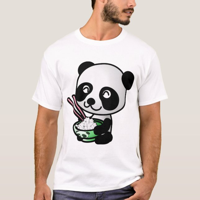Essen Panda T-Shirt (Vorderseite)