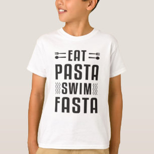 Essen Pasta schwimmen Fasta Schwimmbad Schwimmbad T-Shirt
