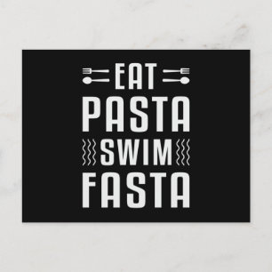 Essen Pasta schwimmen Fasta schwimmen Schwimmbad s Postkarte