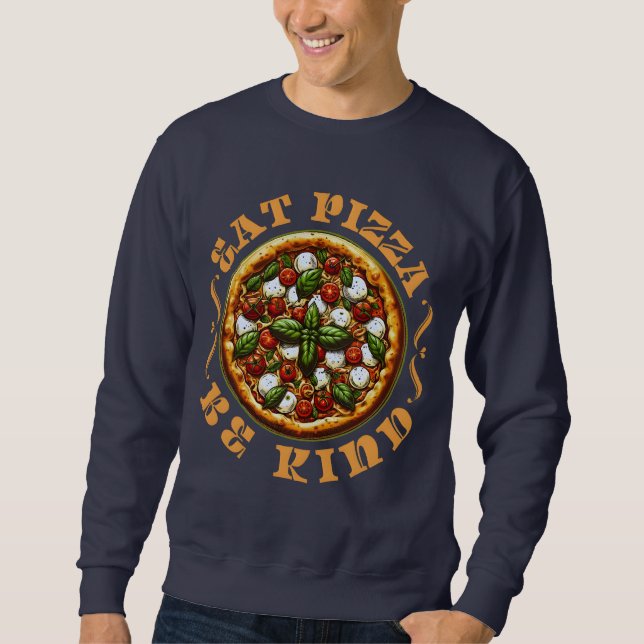 Essen Pizza nett Sweatshirt (Vorderseite)