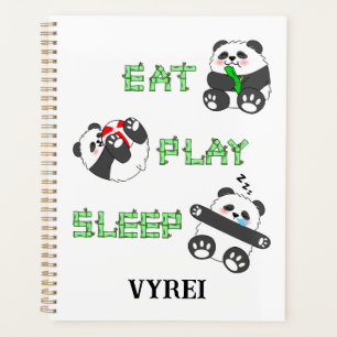 Essen Play schlafen Niedlich Baby Panda Komfortabl Planer