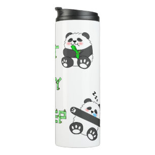 Essen Play schlafen Niedlich Baby Panda Komfortabl Thermosbecher