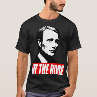 ESSEN RUDE Hannibal Dunkler Hintergrund T-Shirt