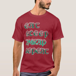 Essen Schlaf AMRAP Wiederholen Weihnachten Fitness T-Shirt