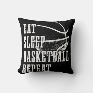 Essen Schlaf Basketball Wiederholen Basketball Spi Kissen