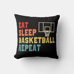 Essen Schlaf Basketball Wiederholen Kleidung für M Kissen
