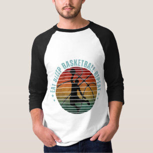 ESSEN SCHLAF BASKETBALL WIEDERHOLEN T-Shirt