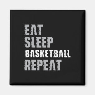 Essen Schlaf Basketball Wiederholen Weihnachten fü Magnet