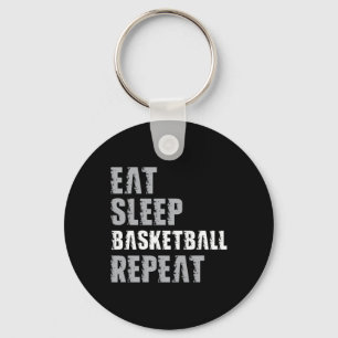 Essen Schlaf Basketball Wiederholen Weihnachten fü Schlüsselanhänger