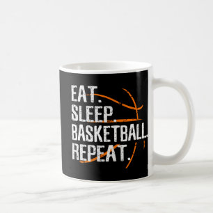 Essen Schlaf Basketball Wiederholung - Geschenk fü Kaffeetasse