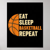Essen Schlaf Basketball Wiederholung Sportfans Bas