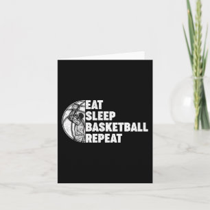 Essen Schlaf Basketball Wiederholung Teens Girls B Karte