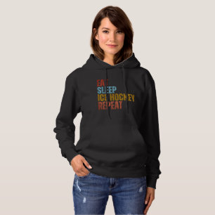ESSEN SCHLAF EISHOCKEY WIEDERHOLEN HOODIE