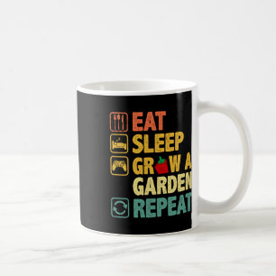 Essen Schlaf Ground Garten Wiederholen Funny Game  Kaffeetasse
