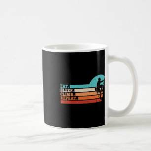 Essen Schlaf Klettern Wiederholen Lustig Klettern Kaffeetasse