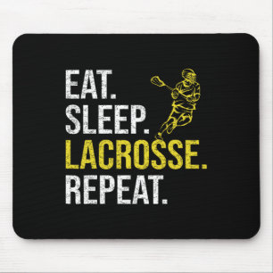Essen Schlaf Lacrosse Wiederholen Sportteam-Gesche Mousepad