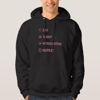 Essen Schlaf Moderator Wiederholen Hoodie