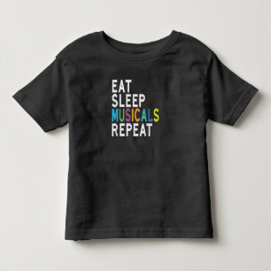Essen Schlaf Musical Wiederholen, Geschenke für Br Kleinkind T-shirt