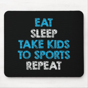Essen Schlaf nehmen Kinder zum Sport Wiederholung  Mousepad