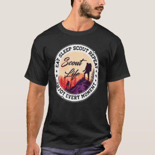 Essen Schlaf Pfadfinder Wiederholung   Bestes Pfad T-Shirt