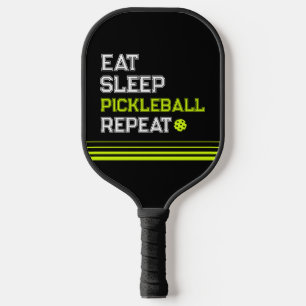 Essen Schlaf Pickleball Wiederholen Lustig  Schläger