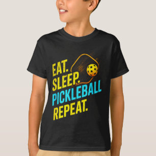 Essen Schlaf Pickleball wiederholen - lustige Spie T-Shirt