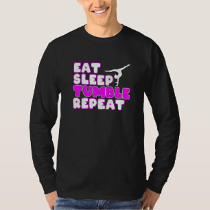 Essen Schlaf Purzelbaum Wiederholen Turnerin Gymna T-Shirt