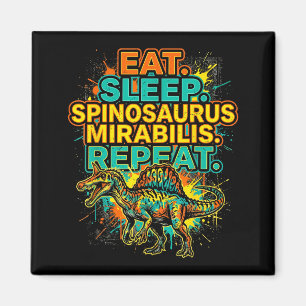 Essen Schlaf Spinosaurus mirabilis wiederholen Spr Magnet