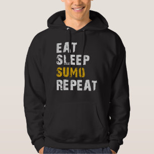Essen Schlaf sumo wiederholen Hoodie
