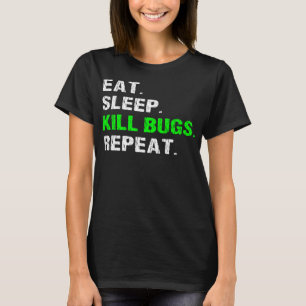 Essen Schlaf tödliche Schläger Wiederholen Funny P T-Shirt