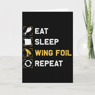 Essen Schlaf Wing Foil Wiederholen Lustig Wing Sur Karte