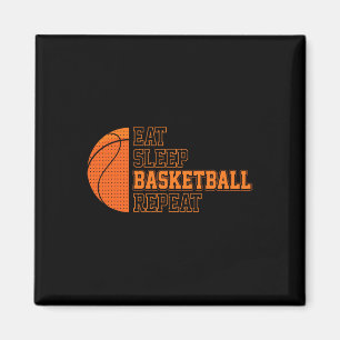 Essen. Schlafen. Basketball. Wieder von vorne. Bas Magnet