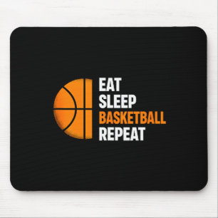 Essen Schlafen Basketball Wiederholen Basketball L Mousepad