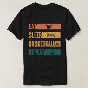 Essen Schlafen Basketball Wiederholen Basketball T T-Shirt