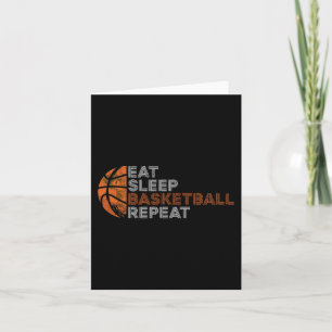 Essen Schlafen Basketball Wiederholen Für Männer F Karte