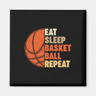 Essen Schlafen Basketball Wiederholen für Spieler Magnet